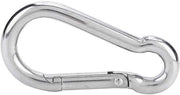 Fermo Maglietta 60mm - Altoparlante Musketon - Fermo Maglietta in Acciaio Inox - Attrezzatura Subacquea - Accessori di Sicurezza - Solido e Duraturo - Fermo Maglietta a Sfascio