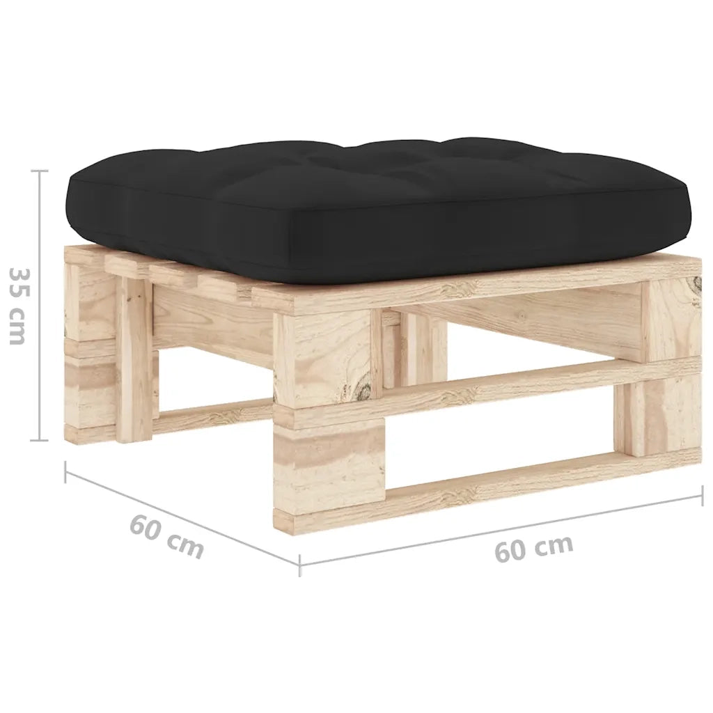 Ottomana da Giardino Pallet in Legno di Pino Impregnato CFW3487679