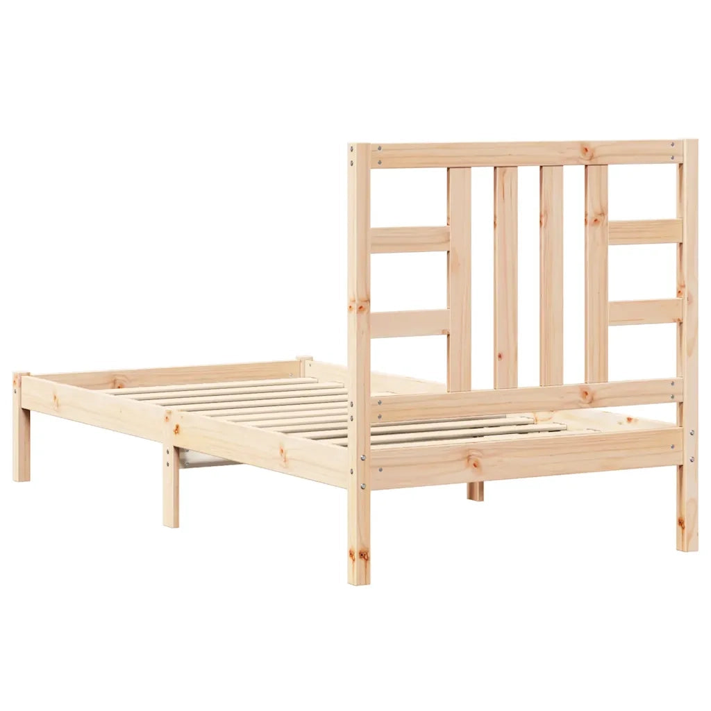 Giroletto-Struttura Letto in Legno Massello 90x200 cm 661494
