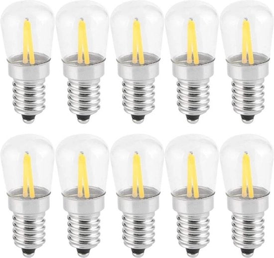 Mini Ampolla LED a Filamento E14 - 1,5W AC 230V - Per illuminazione di hotel, armadio, auto & casa.