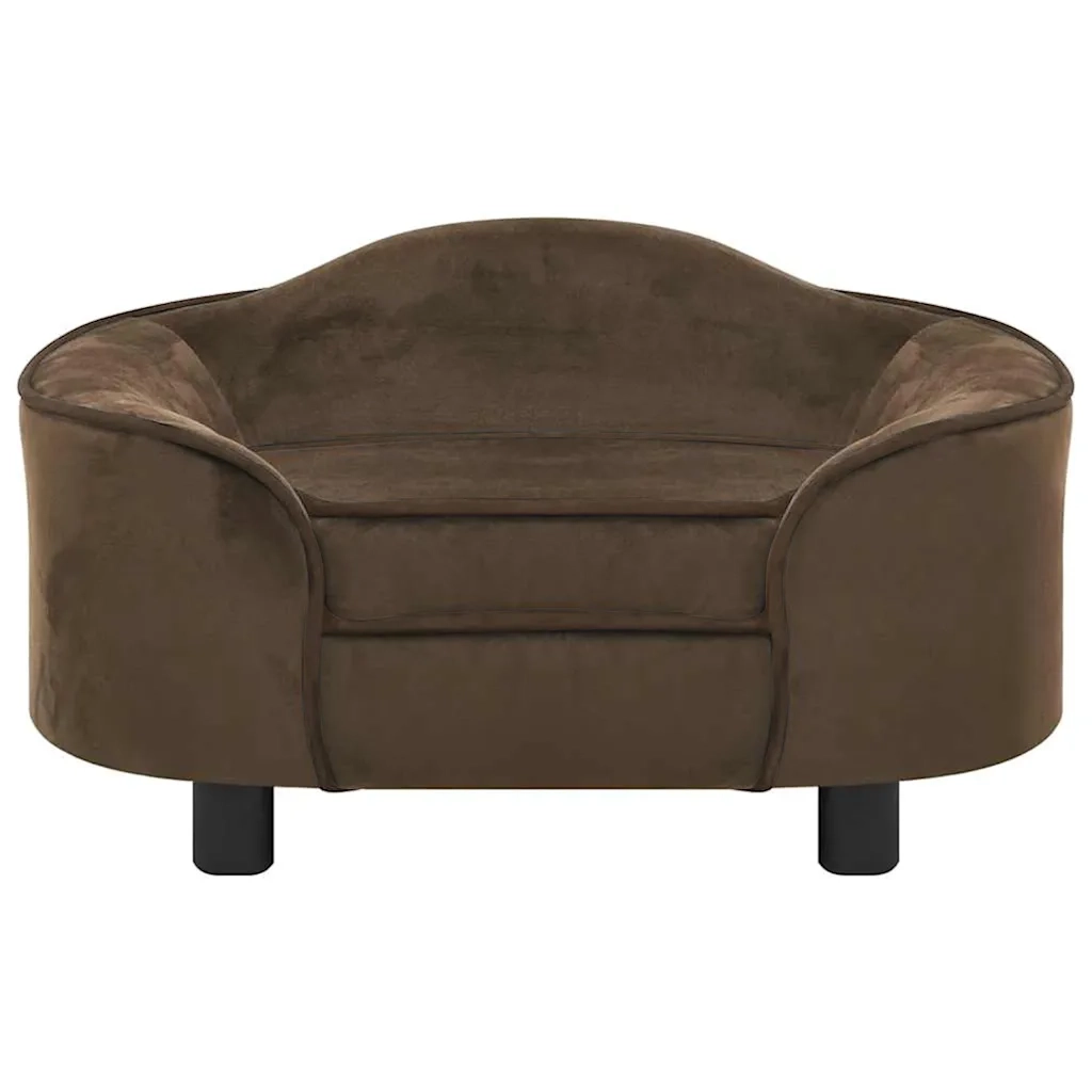 Divano per Cani Marrone 67x47x36 cm in Peluche 171085