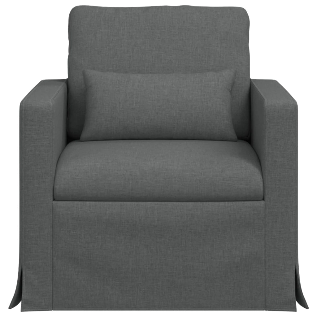 Divano Grigio scuro 78 x 78 x 80 cm Tessuto