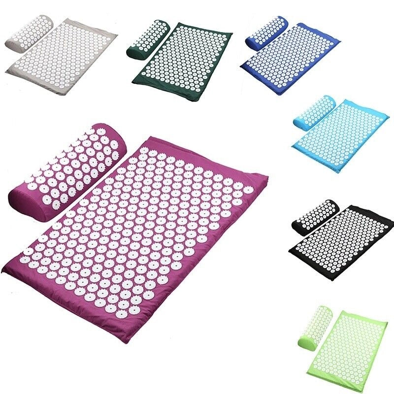 Tappetino agopressione agopuntura tappeto chiodato fitness yoga 60 x 40CM