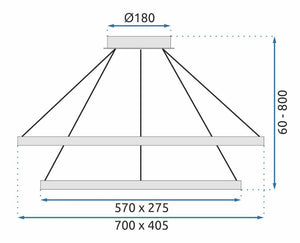 Lampada Da Soffitto Led APP771-3CP