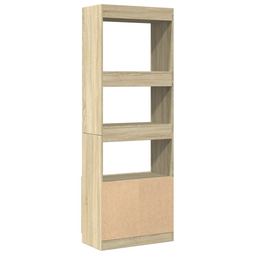Credenza-Buffet-Armadio da cucina Rovere Sonoma 63x33x180 cm in Truciolato