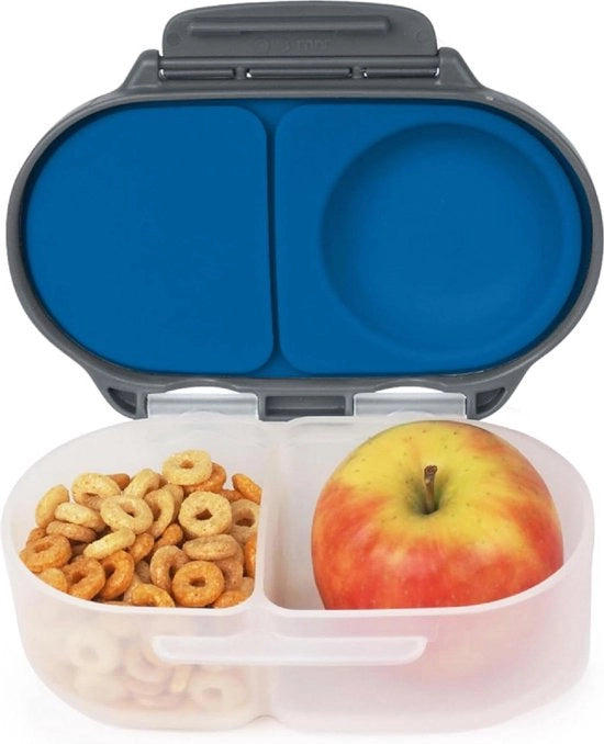 Bentobox Mini con 2 Comparti Liscii - Ideale per Piccoli Alunni Pranzo & Spuntini per Bambini - Adatto per un Grande Quantità di Frutta - Resina BPA Libera