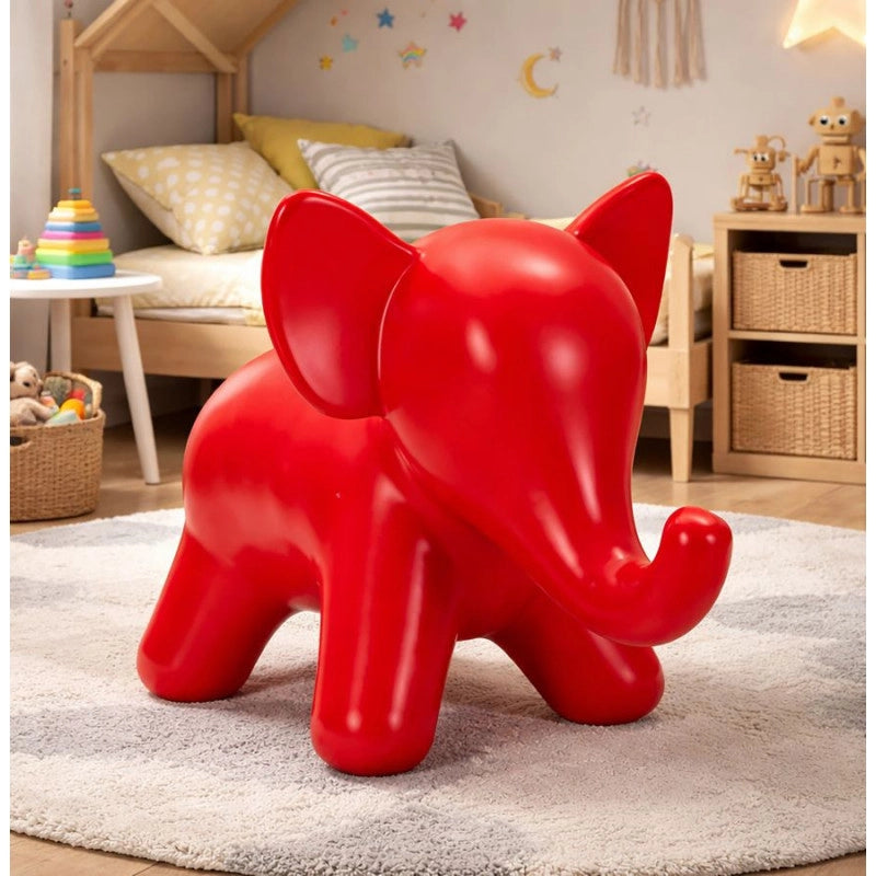 Sgabello Elephant Rosso cm 86x46x56