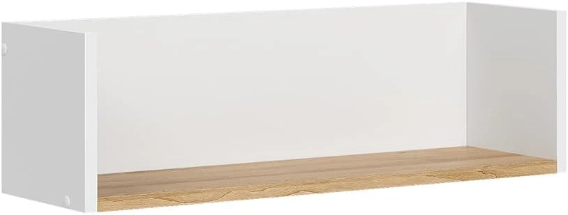 Libreria da parete Viktor, Bianco/Artisan, 67.8 x 20 cm