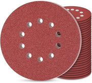 Schiuma abrasiva premium 225mm 30 pezzi - Dischi abrasivi rotondi con 10 fori P80 grana - Per macchine da schiuma per pareti e soffitti