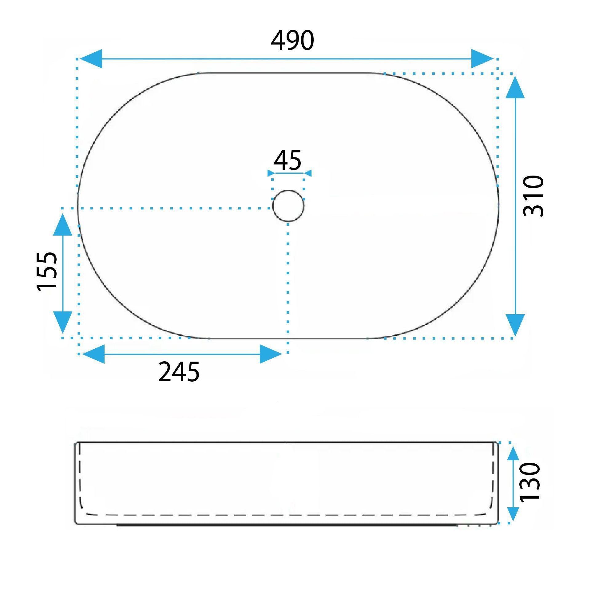 Lavabo Da Appoggio Rea Vanda Olive Matt