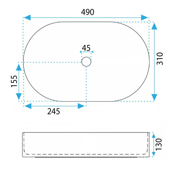 Lavabo Da Appoggio Rea Vanda Olive Matt