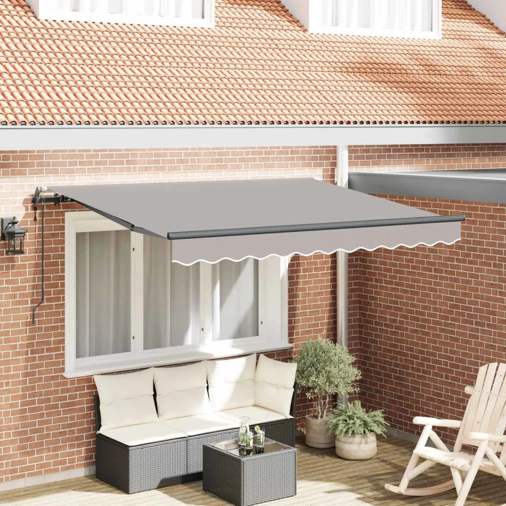 Tenda Retrattile Grigio chiaro 250 x 200 cm Tessuto 3329444