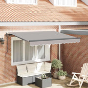 Tenda Retrattile Grigio chiaro 250 x 200 cm Tessuto 3329444