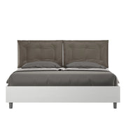 Letto Matrimoniale 160x190 cm con Rete Annalisa Egos Cappuccino