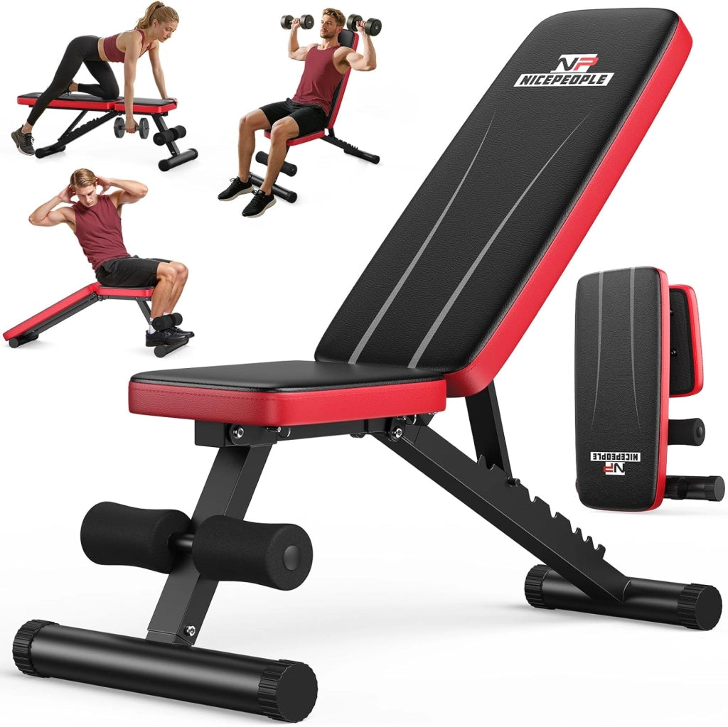 Panca Pesi Regolabile per Palestra Casa ¨C Xylo ¨C Grigio 120x50x110 cm