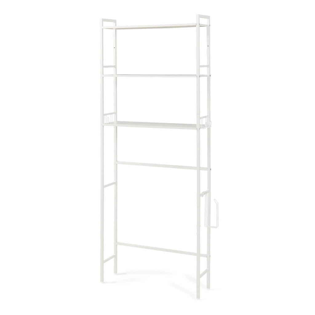 Scaffale Sopra WC Ljukhobro a 3 Ripiani Mensola da Bagno 164 x 64 x 20 cm - Grigio [en.casa]