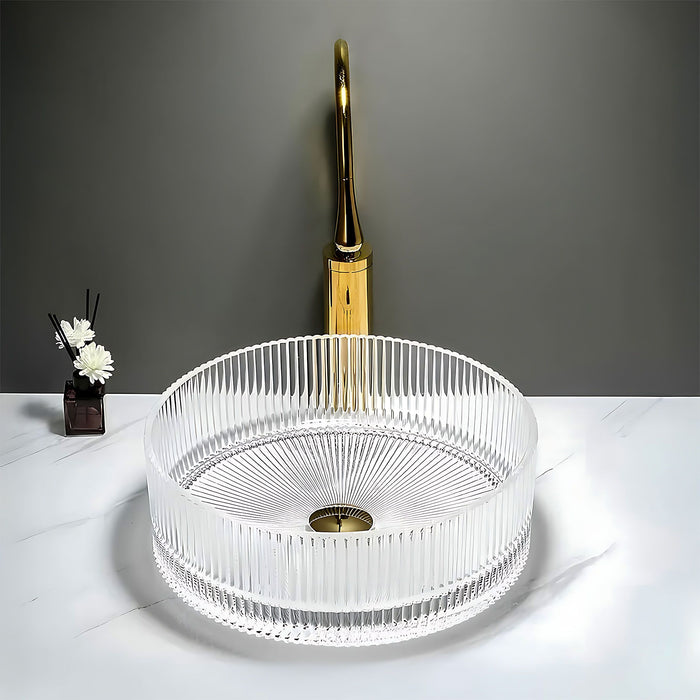 Lavabo Da Appoggio Rea Ingrid 35 Transparent