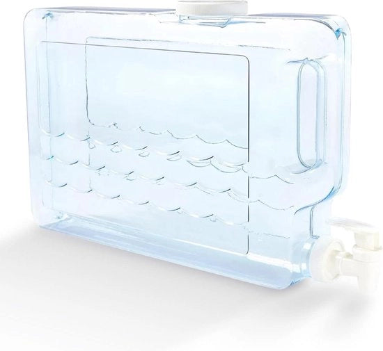 Dispensatore di Acqua Slimline per Frigorifero 1,25 Galloni - Dispensatore in Plastica con Rubinetto per Dispensing Facile - Senza BPA - Maniglia Comoda - Rubinetto per Versare Facile