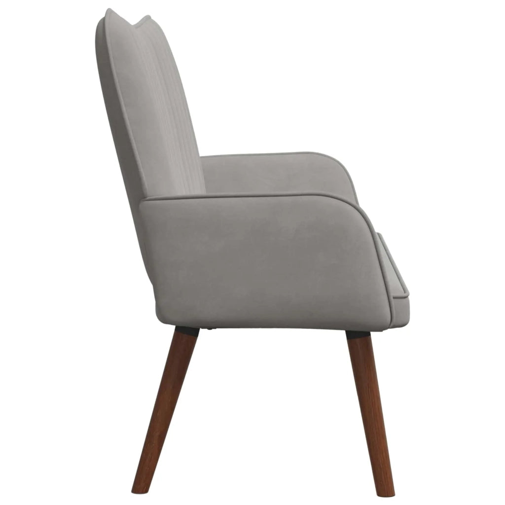 Sofa a Due Posti Grigio chiaro 115 x 61 x 87 cm Velluto