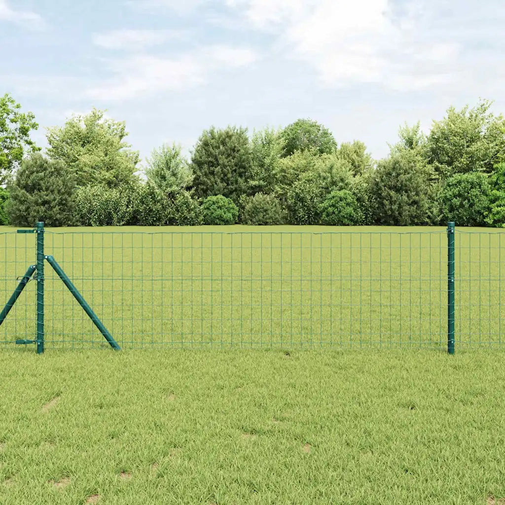 Recinzione con Posto Verde 0,4 x 50 m Acciaio e PVC 3350338