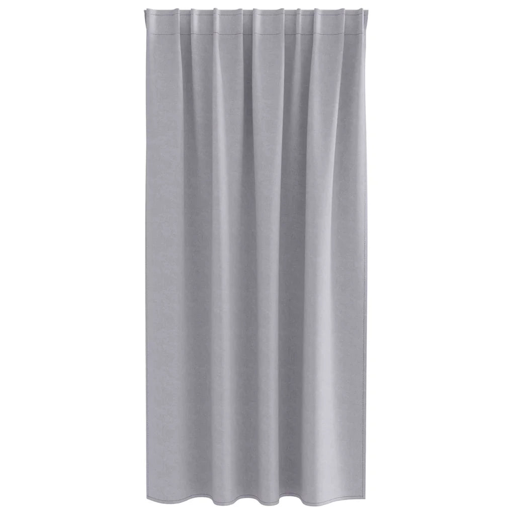 Tende Blackout con Anelli 2 pcs Grigio Metallico 175 x 140 cm 4107469