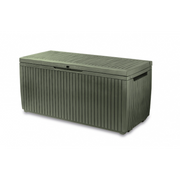 Baule da Esterno Springwood 305L con Ruote e Seduta - Effetto Legno Verde - Keter