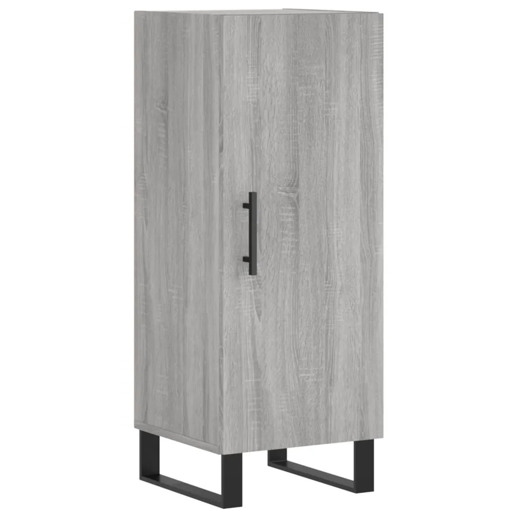 Credenza | Madia | Buffet da pranzo | Armadio da pranzo Grigio Sonoma 34,5x34x180 cm in Legno Multistrato