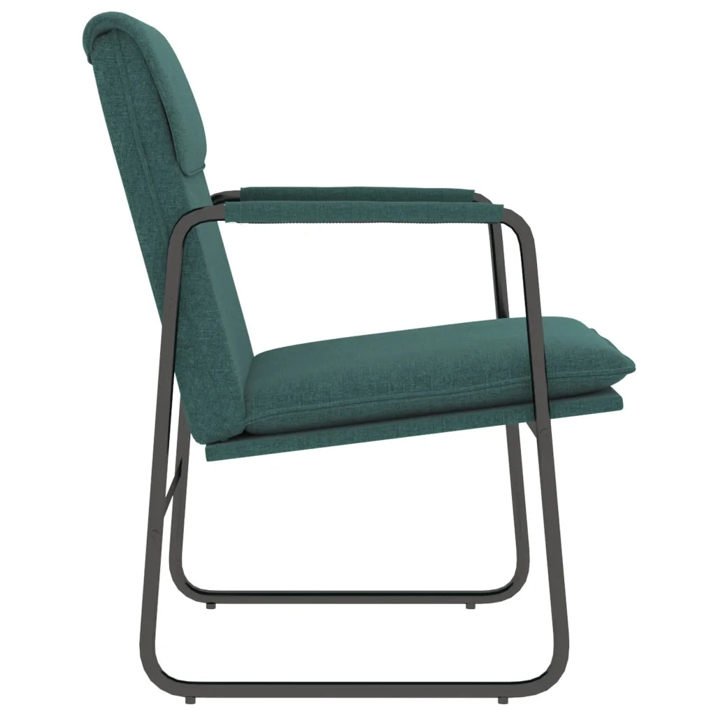 Sedia Lounge Verde Scuro 55x64x80 cm in Tessuto cod mxl 14371