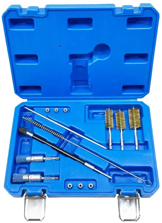 Set di pulizia injector e biella 14 pezzi, set di strumenti di pulizia universale