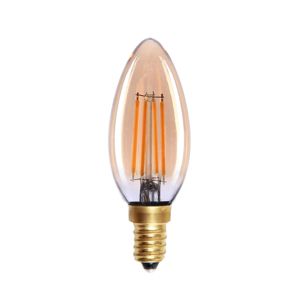 Lampadina LED 4W E14 candela ambra dimmerabile Italux