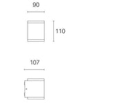 Applique da Esterno a LED 6W+6W 3000K Sovil Grigio