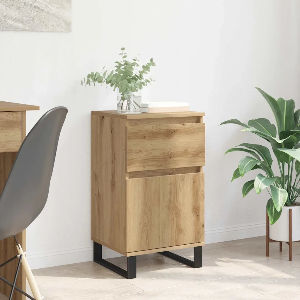 Credenza-Buffet-Armadio da cucina rovere artigianale 35 x 40 x 70 cm Legno multistrato 833193