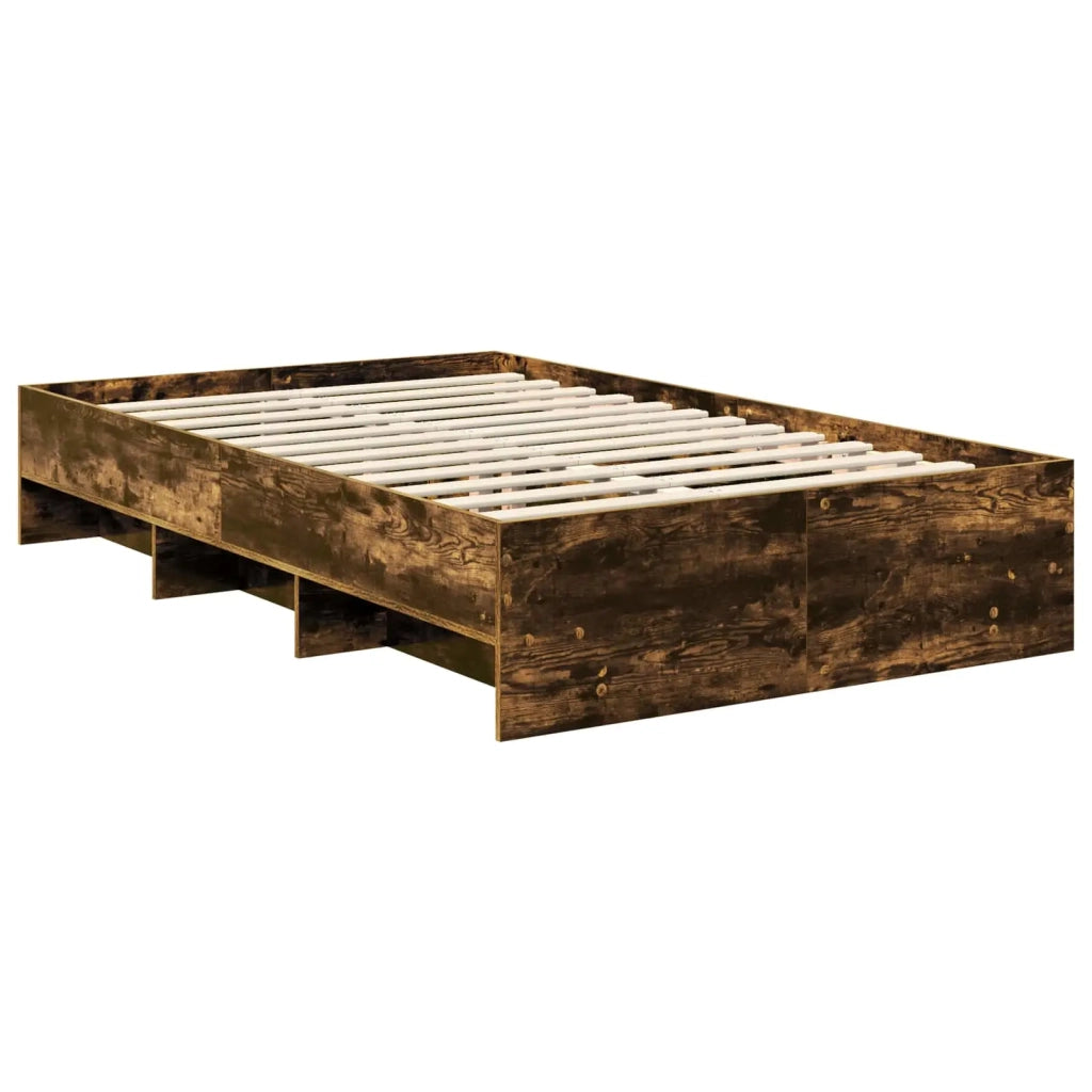 Struttura del letto Rovere fumé 137 x 203 cm Legno multistrato