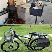 Borsa da Bicicletta con Tasca Anteriore Rimuovibile in Alluminio con Telaio in Canapa