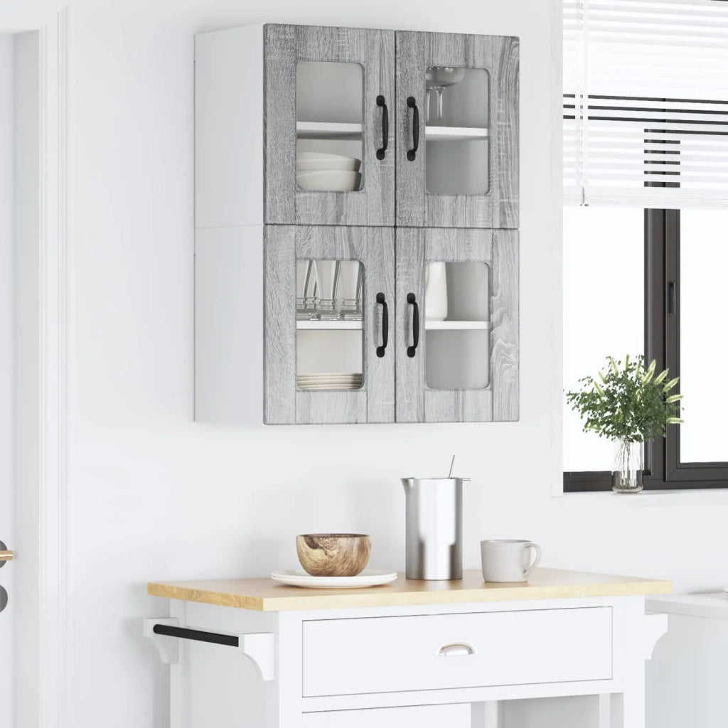 Pannello lavastoviglie 2 pcs Grigio Sonoma 60 x 31 x 40 cm 885328
