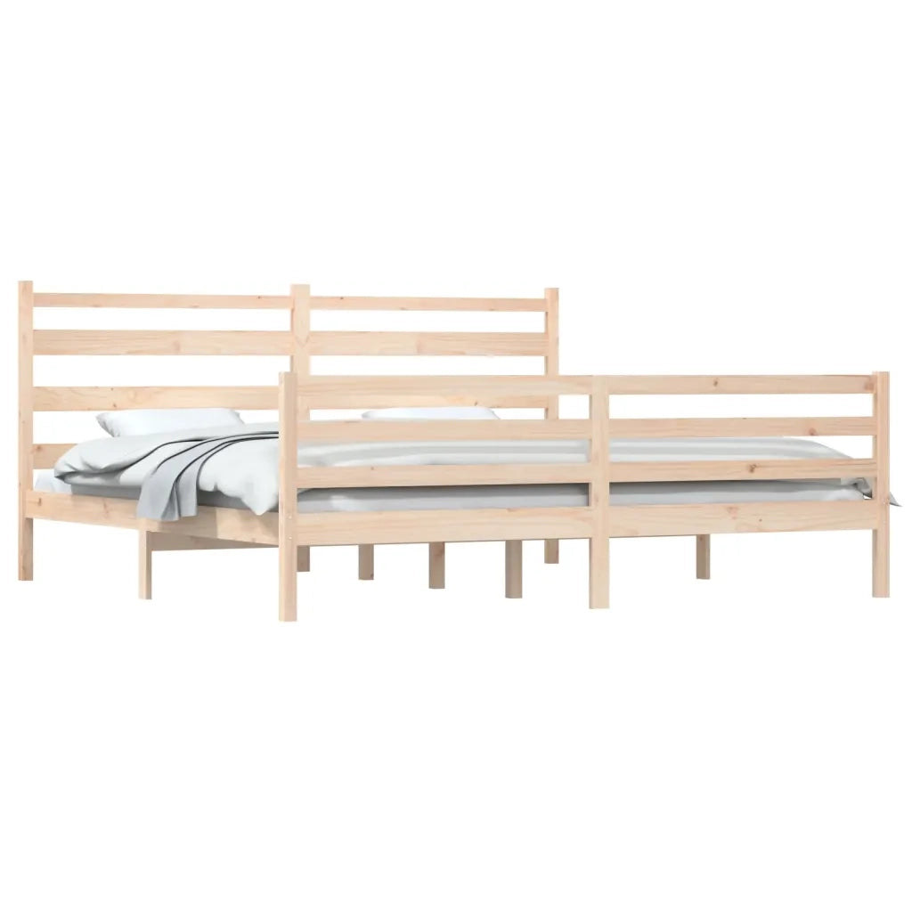 Giroletto-Struttura Letto in Legno Massello di Pino 200x200 cm 934772