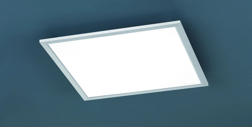 PHOENIX PLAFONIERA LED 26W 3000lm, 3000K QUADRATA ACCIAIO DIFFUSORE BIANCO 45X45CM