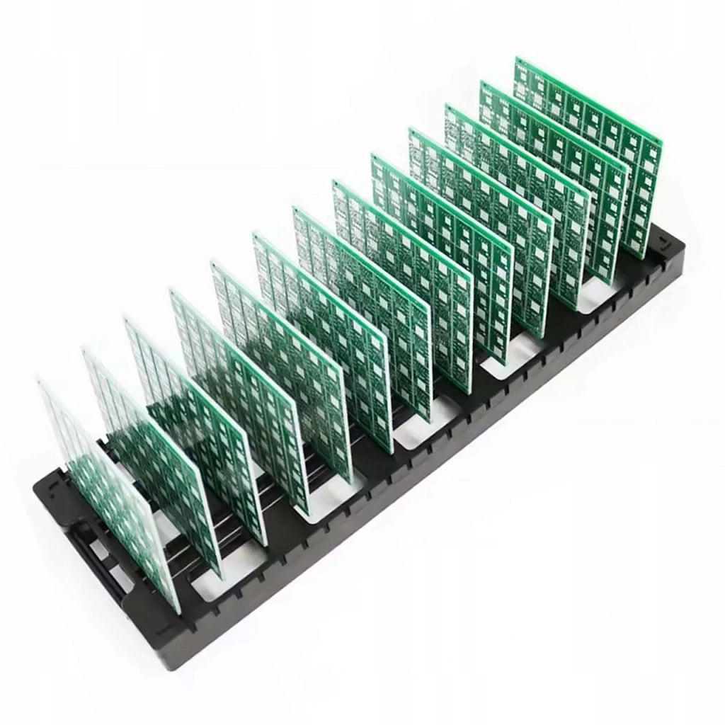 Supporto Antistatico per PCB 43x14 cm – Struttura ESD con 25 Tasche | Materiale Resistente