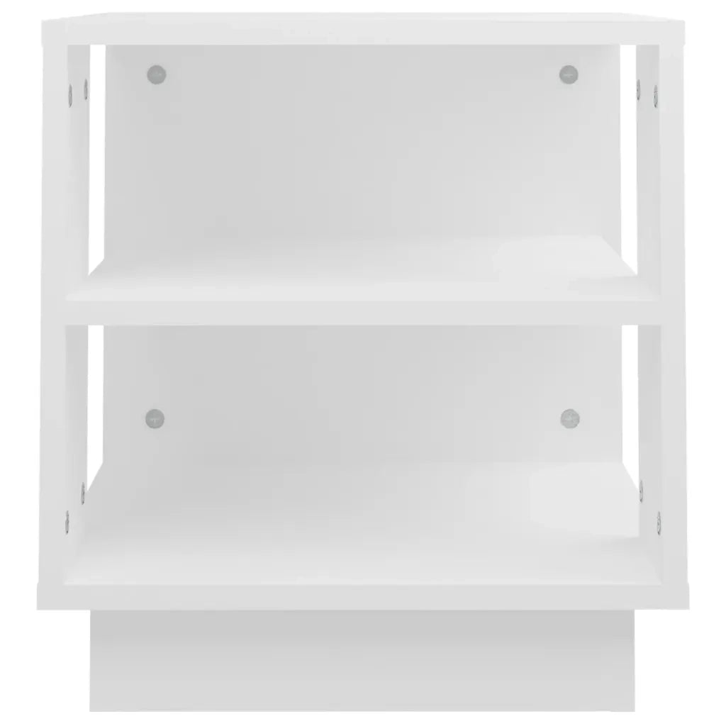 Tavolino da Salotto Bianco 40x40x43 cm in Legno Multistrato 810298