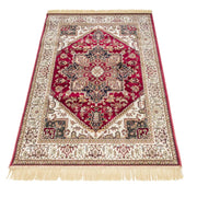 Tappeto RUBINE 304 Heriz VERDE cm.100x140 disegno classico persiano stile orientale tradizionale. Tappeto salotto, soggiorno, camera da letto, ingresso, corridoio.