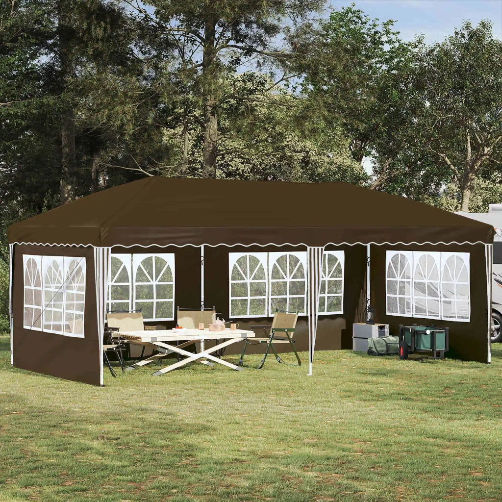 Tenda per feste a pop-up 575 x 289 x 245 cm Tortora 42019795