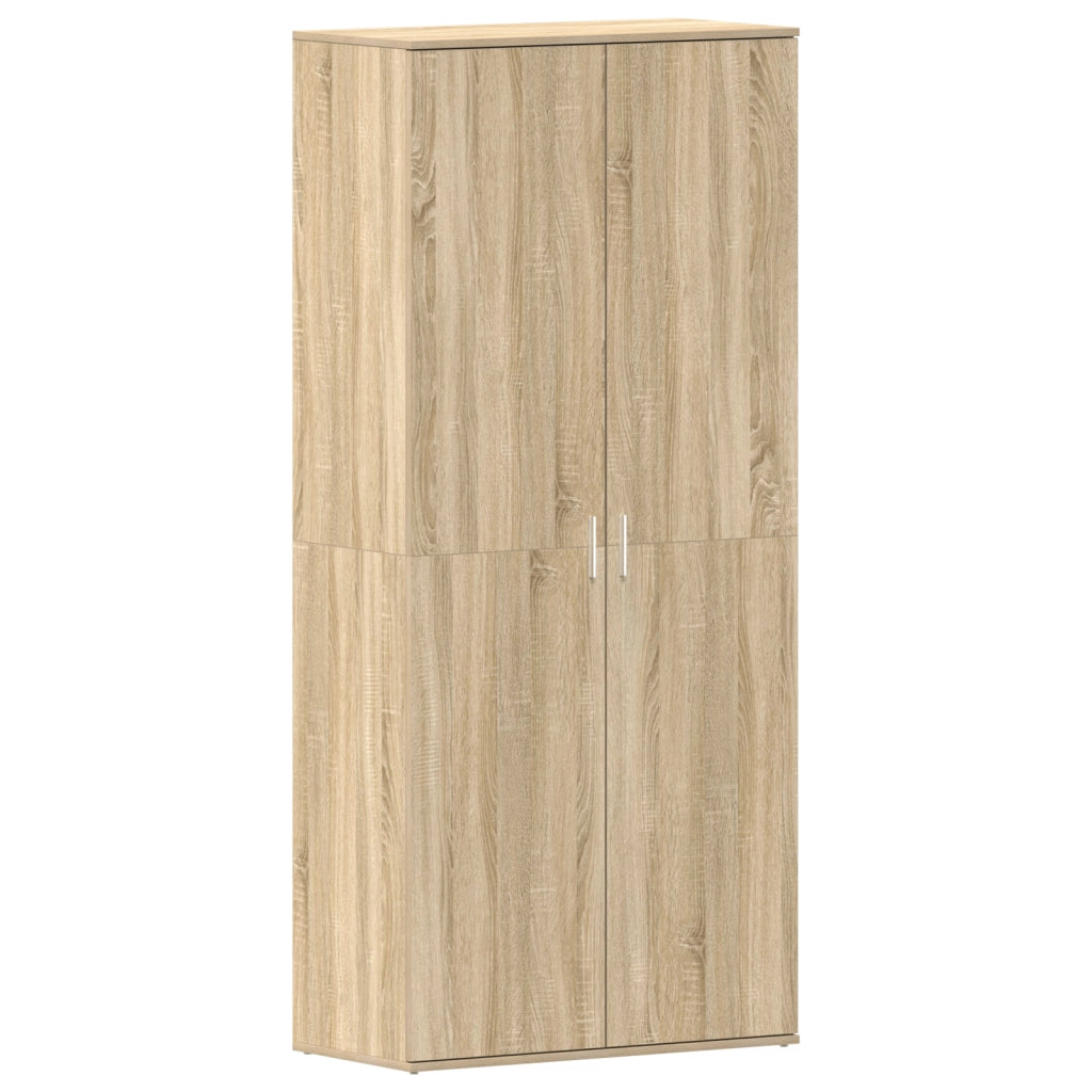 Mobile per Scarpe Quercia Sonoma 80x39x180 cm Legno Ingegnerizzato