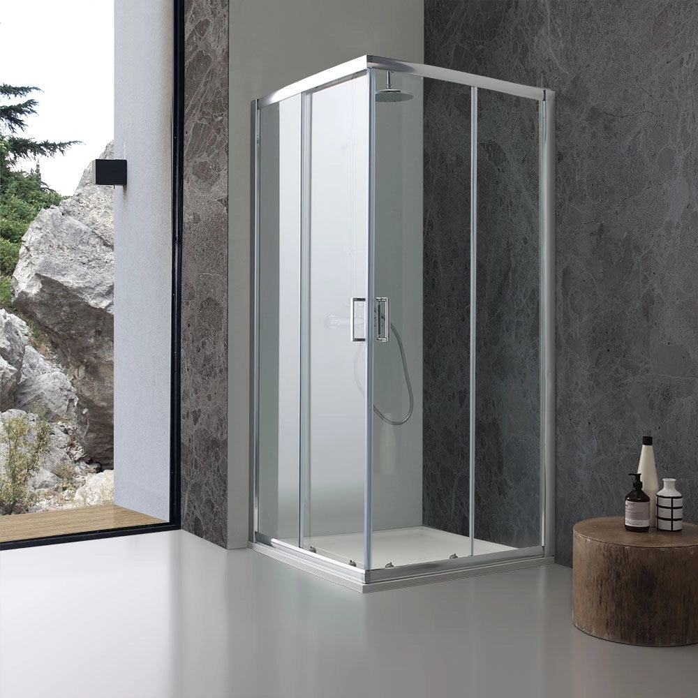 Box doccia quadrato 90x90 cristallo trasparente