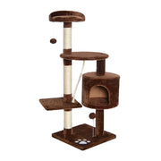 Albero per Gatto con Graffiatoio Cuccia Giocattolo Gatti Parco Giochi Tiragraffi in Sisal Naturale