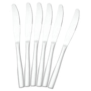 Set di 6 Coltelli da Tavola 23cm in Acciaio Inossidabile ad Alta Resistenza Argento Cheffinger