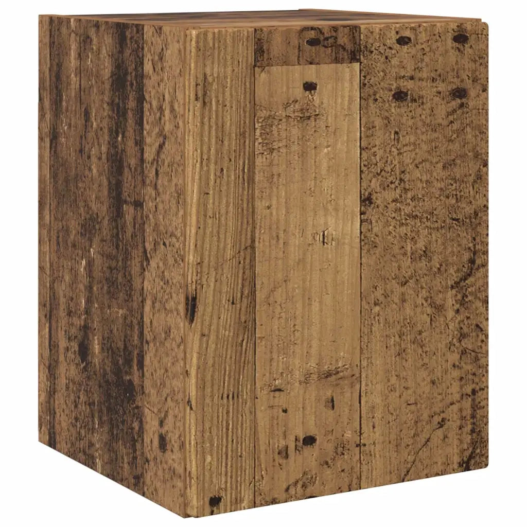 Mobile TV da parete 2 pz-Set di 2 Mobile TV a Muro-Credenza TV Legno vecchio 30 x 31 x 40 cm