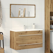 vidaXL Mobile Lavabo Bagno Artigianale 80x38,5x48 cm Legno Multistrato