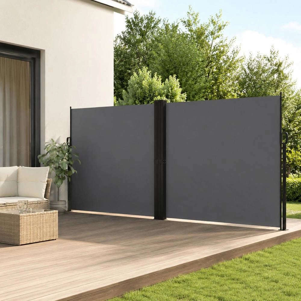 Extendable Side Awning, Anthracite, 180x1000 Cm