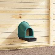 Nidi per Galline 4 pz da Parete in Plastica Verde Scuro 4104906