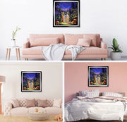 Kit di pittura con diamanti Dragon Starlight per adulti, completo con punteruolo, 5D pittura con punti di diamante per decorazione domestica, dimensioni 35 x 35 cm